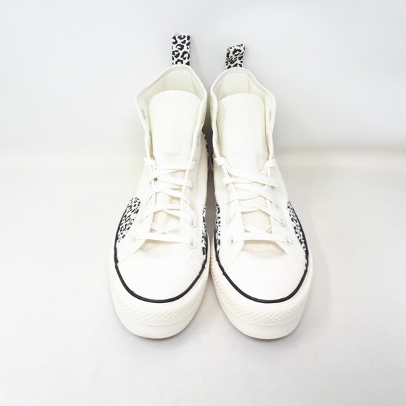 Converse Chuck Taylor Lift Platform Hi Animalier White Womens 10.5 Shoe Sneaker - Picture 8 of 12